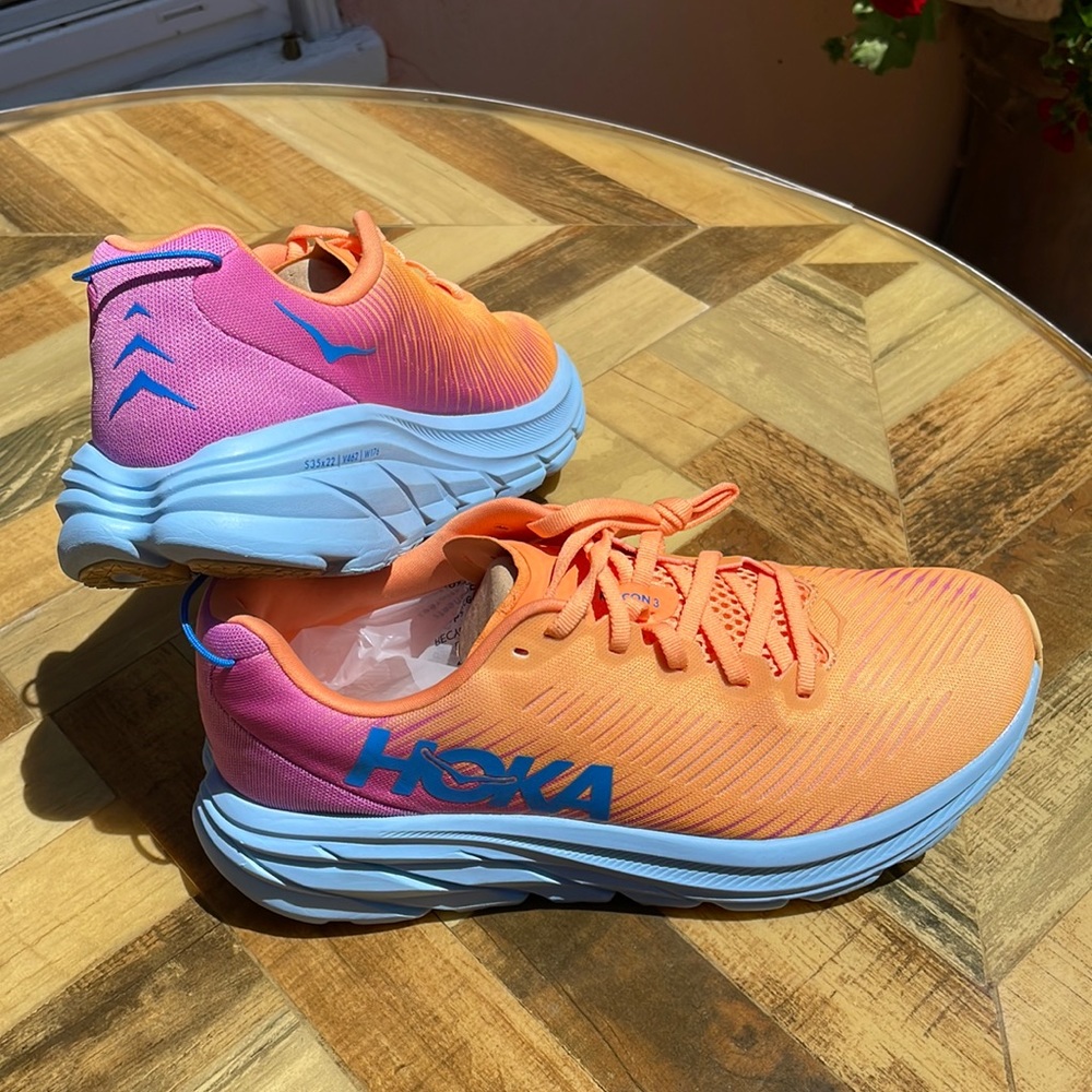 HOKA Rincon 3 Women Mock Orange/ Cyclamen, regular size 8